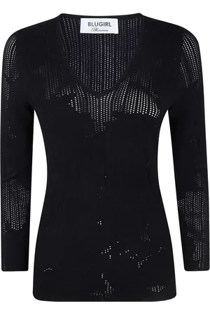 Blugirl Sweater med blomstret mønster