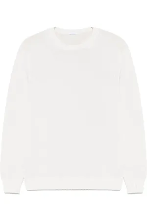 Malo Sweater i bomuld med rund hals