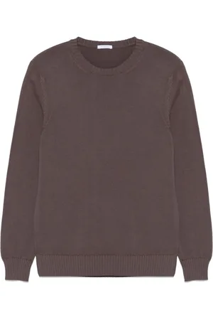 Malo Sweater i bomuld med rund hals