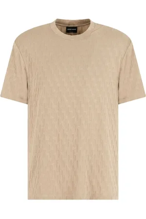 Giorgio Armani Polo i silke med jacquard-mønster