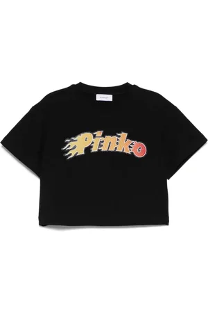 Pinko T-shirt med logotryk