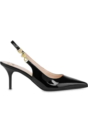 Moschino Slingback-pumps i lakeret læder