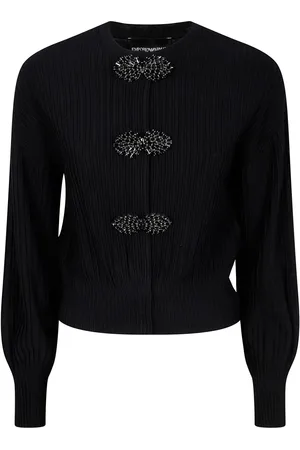 Emporio Armani Tekstureret cardigan med udsmykning