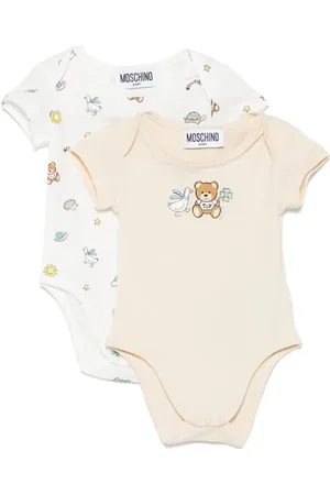 Moschino Bodies med bamsemotiv (pakke med to)