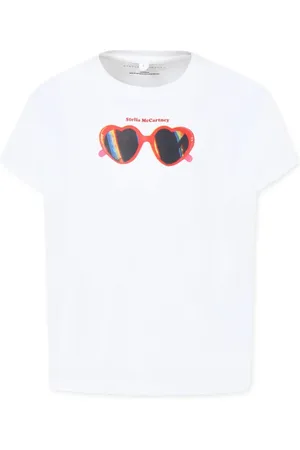 Stella McCartney T-shirt med solbrille-tryk