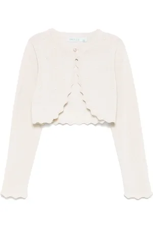Abel & Lula Tricot-cardigan med frynser