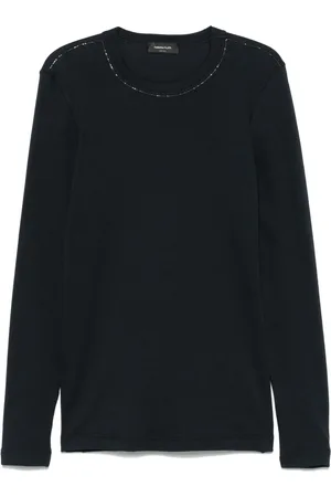 Fabiana Filippi Filo T-shirt med diamantdetalje