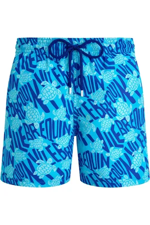 Vilebrequin Badeshorts med Ronde Des Tortues-tryk