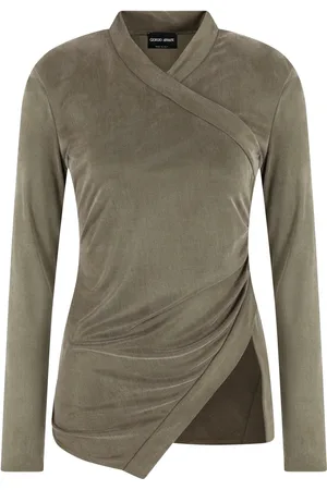 Giorgio Armani Slå om-top i jersey