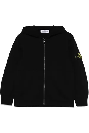 Stone Island Hættetrøje med kompasmærke og logo