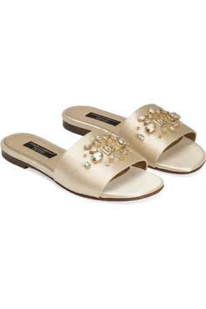 Dolce & Gabbana Sandaler med rhinstenudsmykning