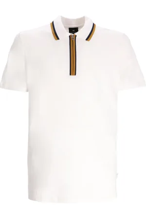Paul Smith Polo med kontrast-tip og lynlås i halsen