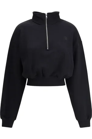 ÉTERNE Cropped sweatshirt med høj hals