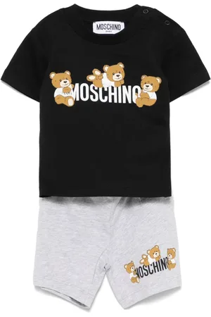 Moschino Sæt med T-shirt og shorts med bamsetryk