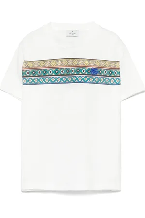 Etro T-shirt med Pegaso-broderi