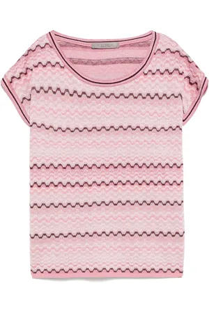 D.EXTERIOR Top i mønstret jacquard