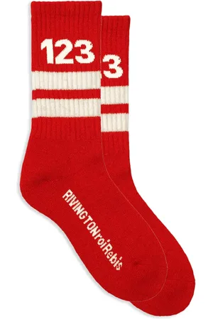 RRR-123 Strikkede strømper med intarsia-logo