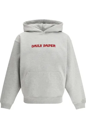 Daily paper Sweatshirt med hætte og logotryk