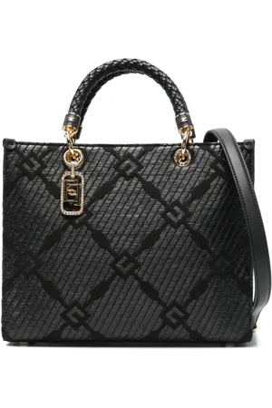 Elisabetta Franchi Tote i mønstret jacquard