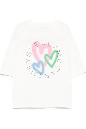 Stella McCartney T-shirt med hjertetryk