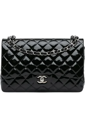 CHANEL Jumbo lakeret Double Flap skuldertaske fra 2010-2011