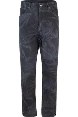 Daily paper Jeans med lige ben og blomstertryk