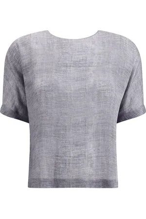 Giorgio Armani Kortærmet silketop