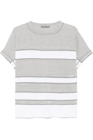 D.EXTERIOR Stribet T-shirt