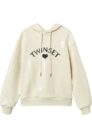 Twin-Set Logo-udsmykket hættetrøje