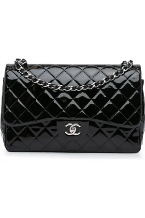 CHANEL Jumbo Classic Patent Double Flap skuldertaske 2013-2014