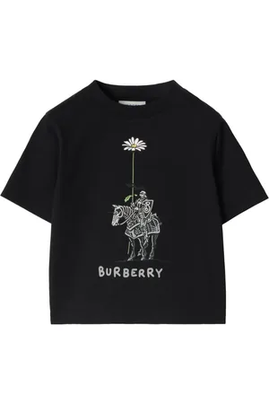 Burberry T-shirt med Equestrian Knight-tryk