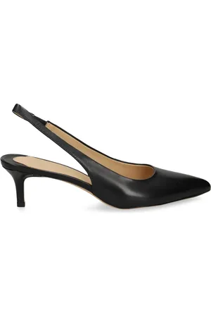 Ralph Lauren 50 mm slingback-pumps i læder