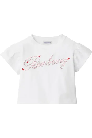 Burberry Laces T-shirt med logoudsmykning