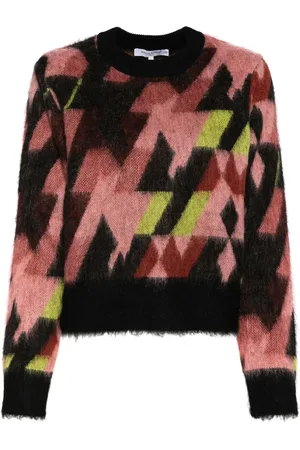Maison Kitsuné Trøje i grafisk jacquard