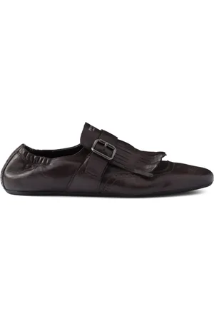 Prada Frynsede monk-loafers med rem