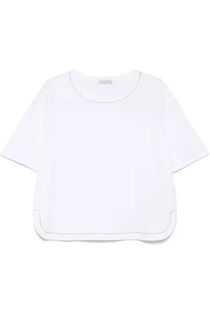 LE TRICOT PERUGIA T-shirt med perleudsmykning