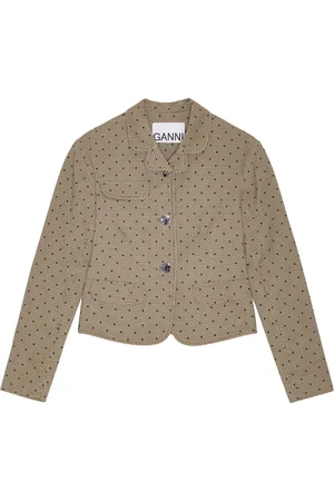 Ganni Polkaprikket blazer