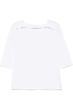 Liu Jo T-shirt med rhinstenudsmykning
