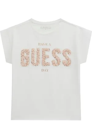 Guess T-shirt med bouclé-logo
