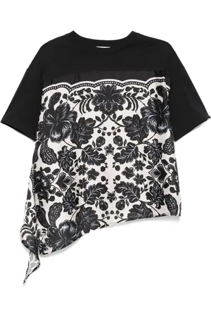 Sandro T-shirt med blomstertryk