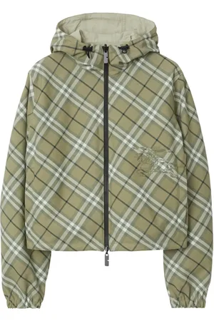 Burberry Vendbar jakke med vintage-ternet mønster