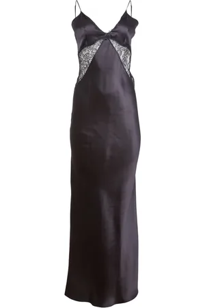 FLEUR DU MAL Lang kjole med blondekant