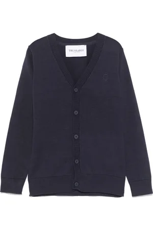 Trussardi Cardigan med broderet logo