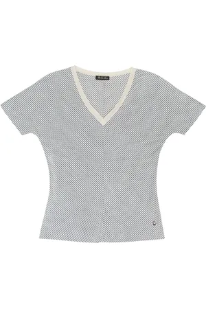 Loro Piana Stribet silke-T-shirt