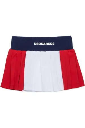 Dsquared2 Plisseret nederdel med logotryk