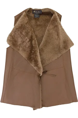 Loro Piana Lammeskindsvest med bindelukning