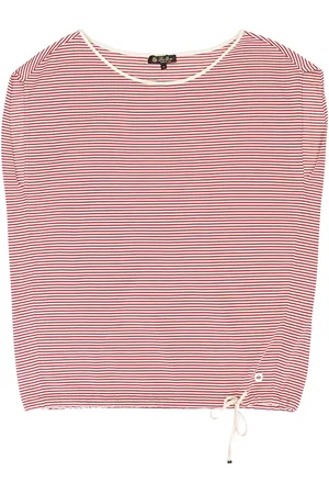 Loro Piana Stribet vest i silke
