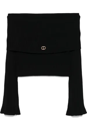 Twin-Set Sweater med off-shoulder-snit