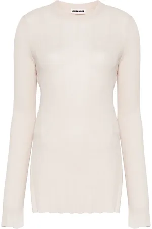 Jil Sander Fint ribbet top
