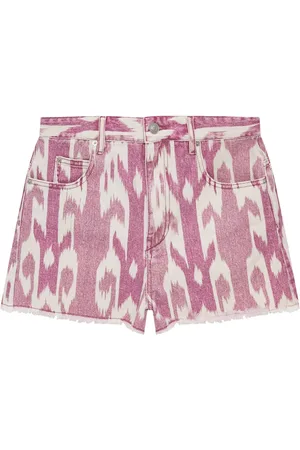 Marant Etoile Shorts med abstrakt mønster og tryk